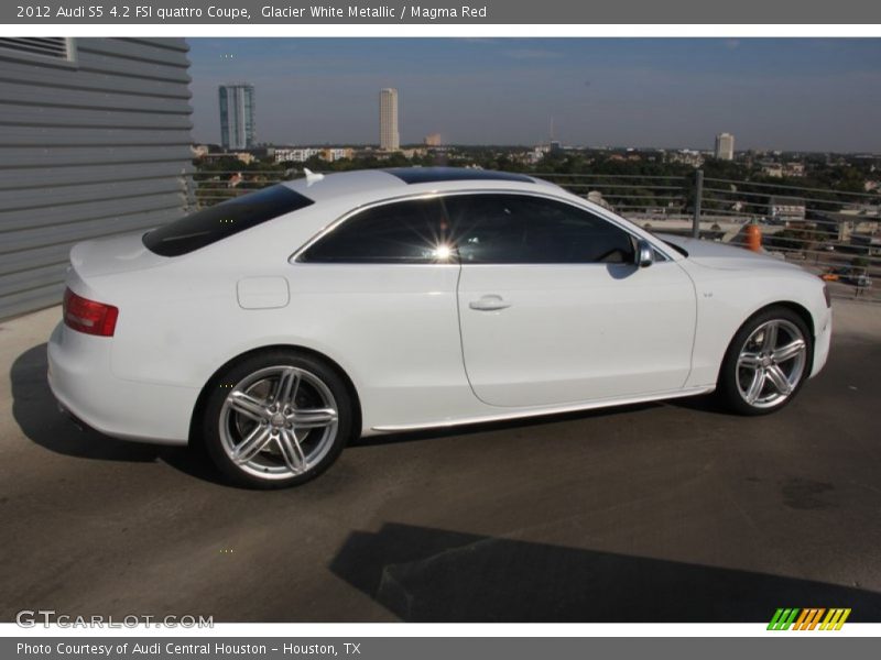 Glacier White Metallic / Magma Red 2012 Audi S5 4.2 FSI quattro Coupe