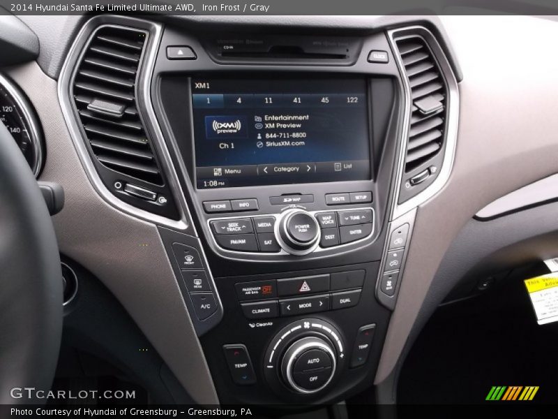 Iron Frost / Gray 2014 Hyundai Santa Fe Limited Ultimate AWD