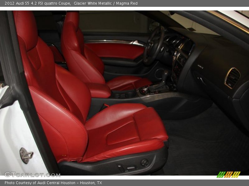 Glacier White Metallic / Magma Red 2012 Audi S5 4.2 FSI quattro Coupe