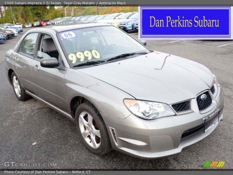 Steel Gray Metallic / Anthracite Black 2006 Subaru Impreza 2.5i Sedan
