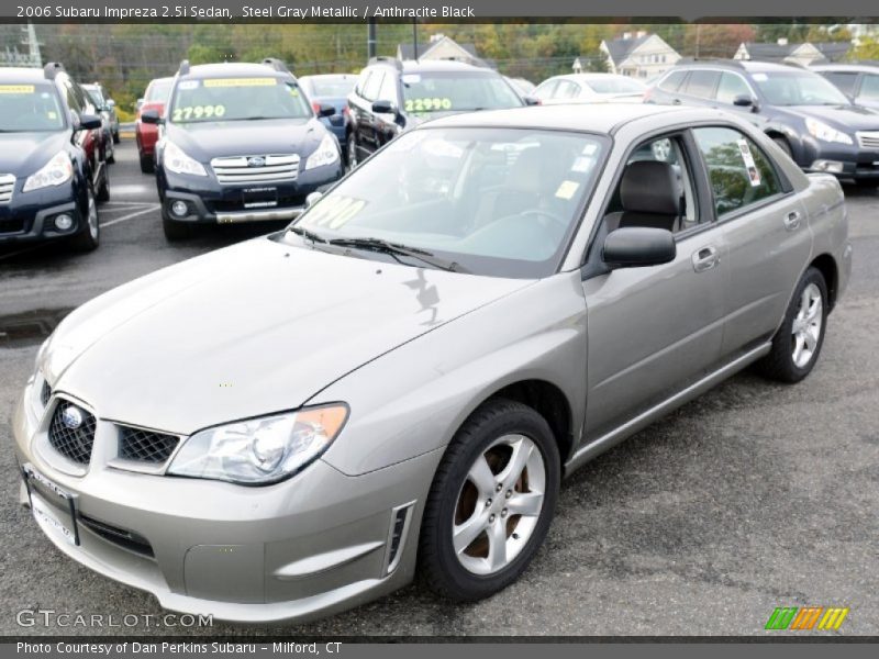 Steel Gray Metallic / Anthracite Black 2006 Subaru Impreza 2.5i Sedan