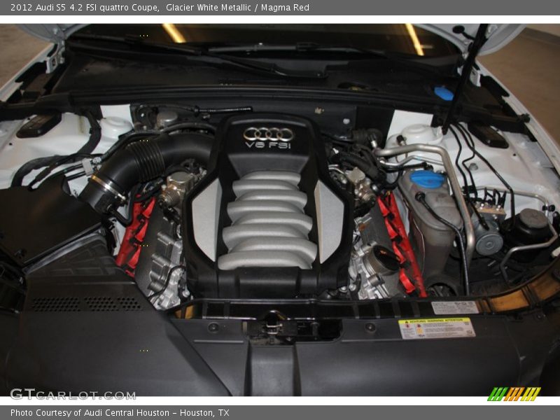 Glacier White Metallic / Magma Red 2012 Audi S5 4.2 FSI quattro Coupe