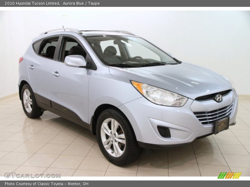 Aurora Blue / Taupe 2010 Hyundai Tucson Limited