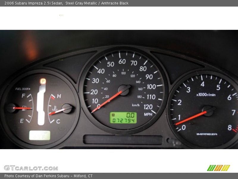 Steel Gray Metallic / Anthracite Black 2006 Subaru Impreza 2.5i Sedan