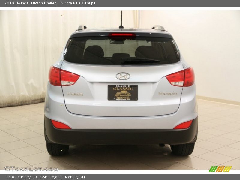 Aurora Blue / Taupe 2010 Hyundai Tucson Limited