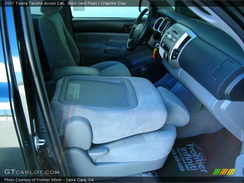 Black Sand Pearl / Graphite Gray 2007 Toyota Tacoma Access Cab