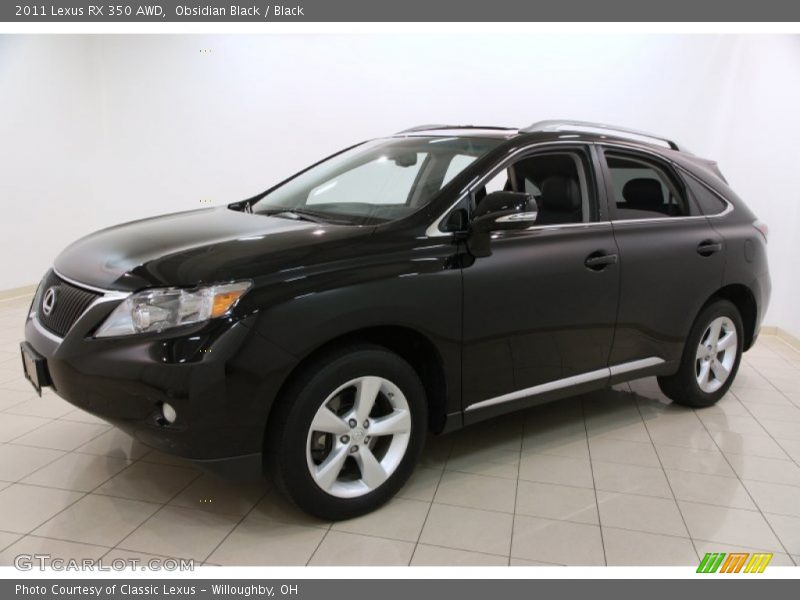 Obsidian Black / Black 2011 Lexus RX 350 AWD