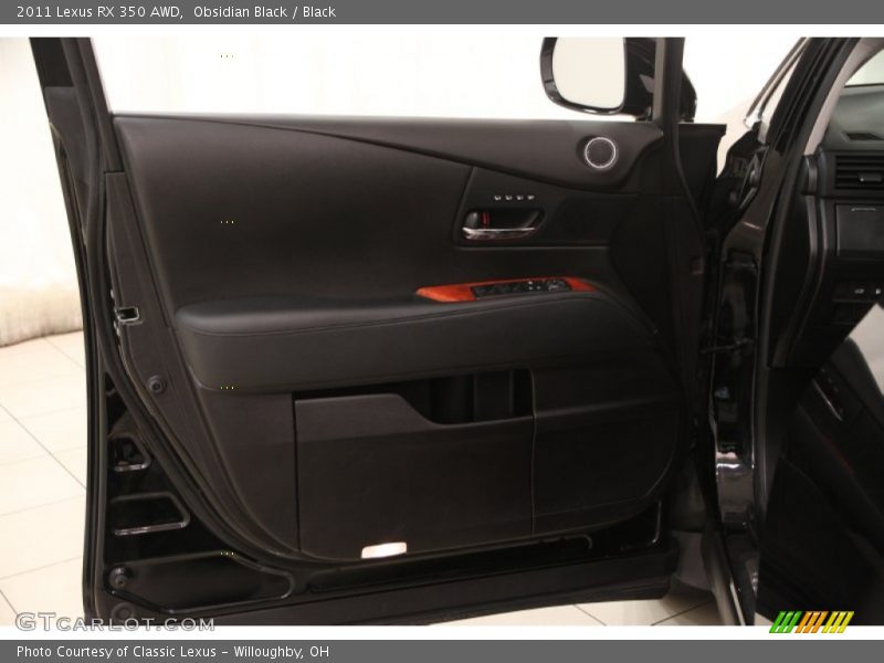 Obsidian Black / Black 2011 Lexus RX 350 AWD