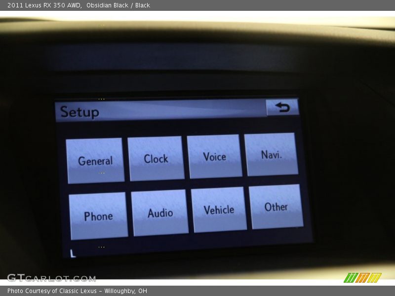Obsidian Black / Black 2011 Lexus RX 350 AWD
