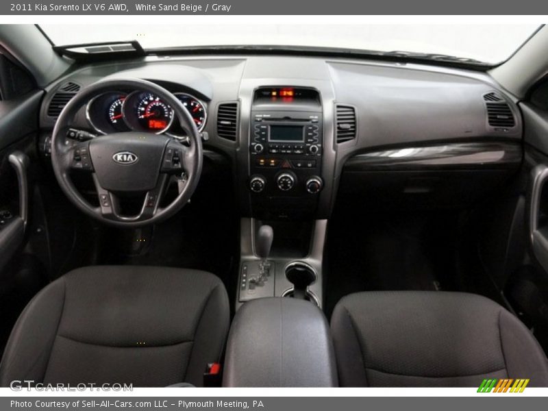 White Sand Beige / Gray 2011 Kia Sorento LX V6 AWD