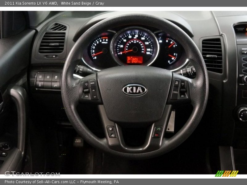 White Sand Beige / Gray 2011 Kia Sorento LX V6 AWD