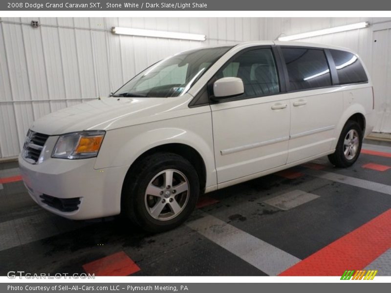 Stone White / Dark Slate/Light Shale 2008 Dodge Grand Caravan SXT
