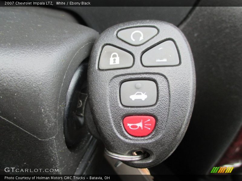 White / Ebony Black 2007 Chevrolet Impala LTZ