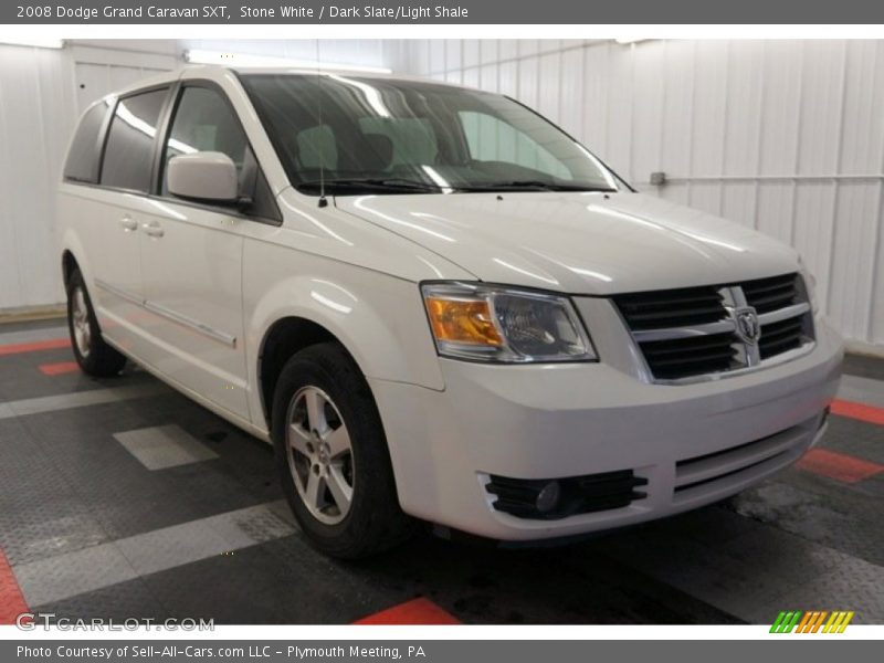 Stone White / Dark Slate/Light Shale 2008 Dodge Grand Caravan SXT