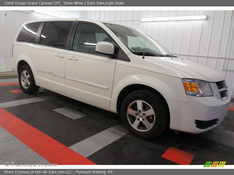Stone White / Dark Slate/Light Shale 2008 Dodge Grand Caravan SXT