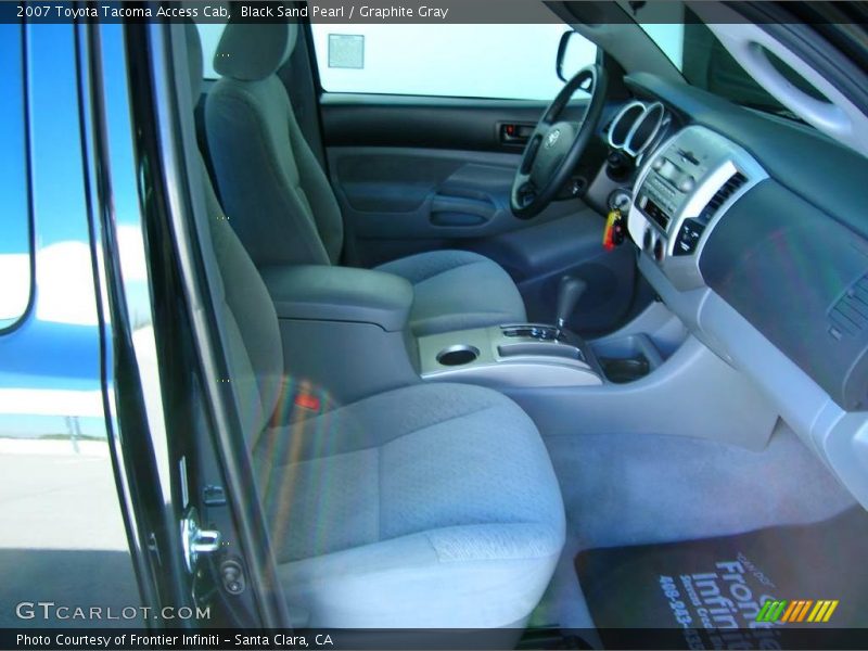 Black Sand Pearl / Graphite Gray 2007 Toyota Tacoma Access Cab