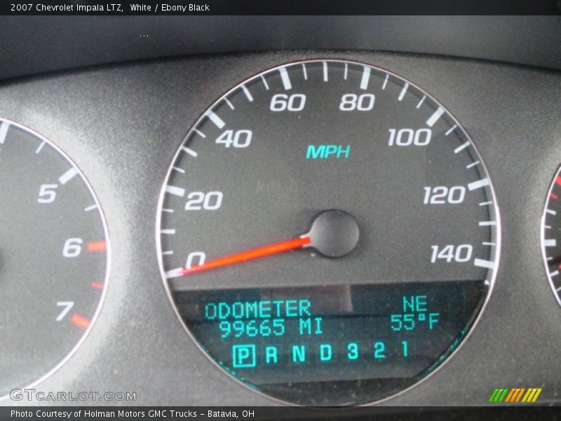 White / Ebony Black 2007 Chevrolet Impala LTZ