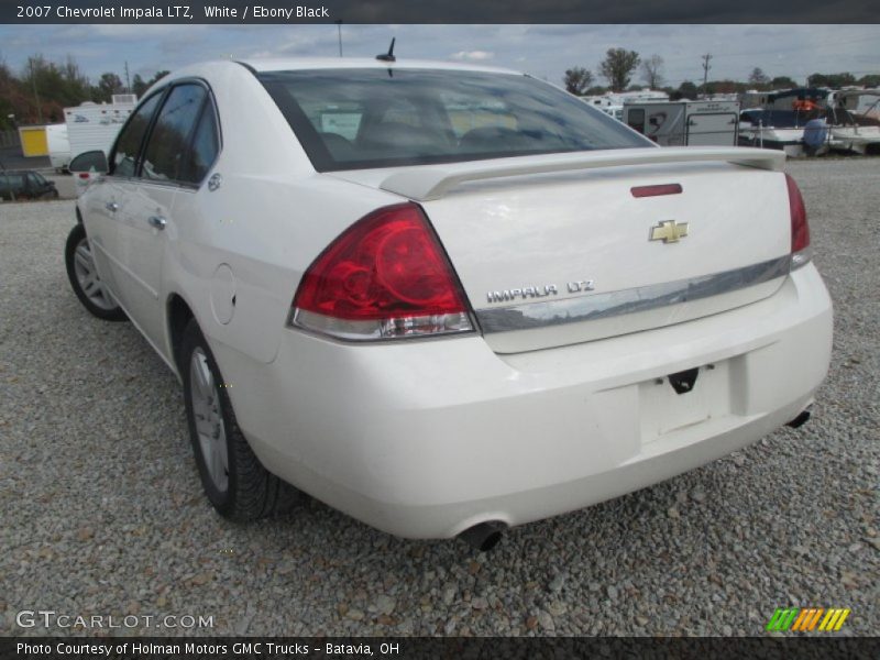 White / Ebony Black 2007 Chevrolet Impala LTZ
