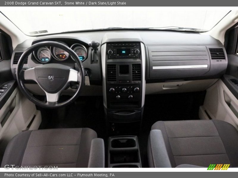 Stone White / Dark Slate/Light Shale 2008 Dodge Grand Caravan SXT