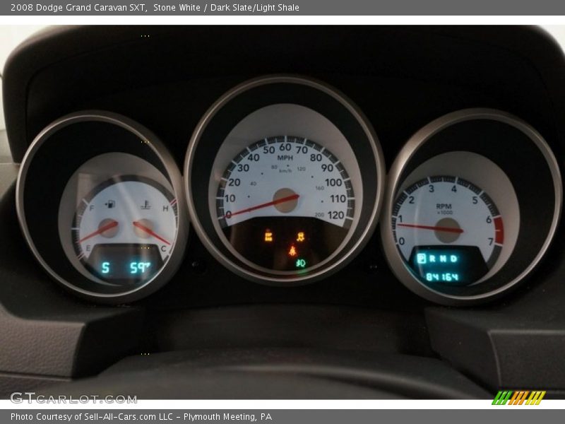 Stone White / Dark Slate/Light Shale 2008 Dodge Grand Caravan SXT