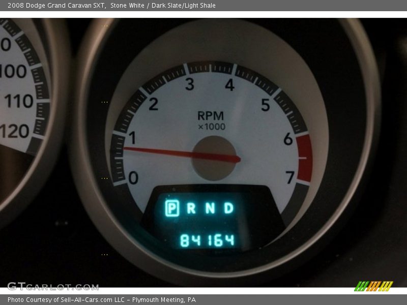 Stone White / Dark Slate/Light Shale 2008 Dodge Grand Caravan SXT