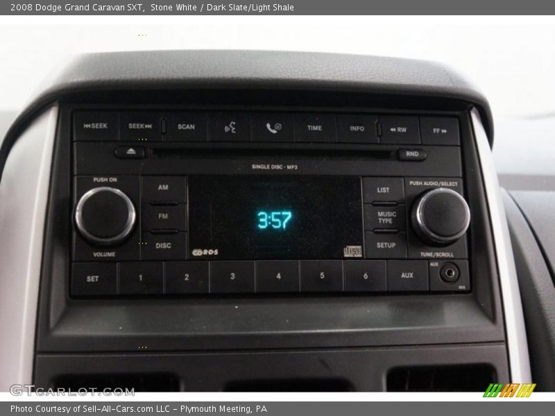 Stone White / Dark Slate/Light Shale 2008 Dodge Grand Caravan SXT