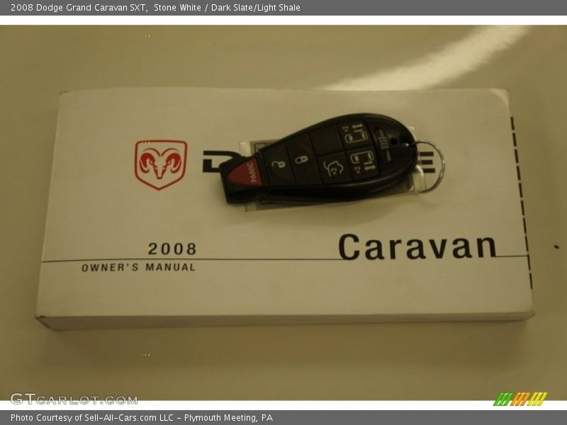 Stone White / Dark Slate/Light Shale 2008 Dodge Grand Caravan SXT