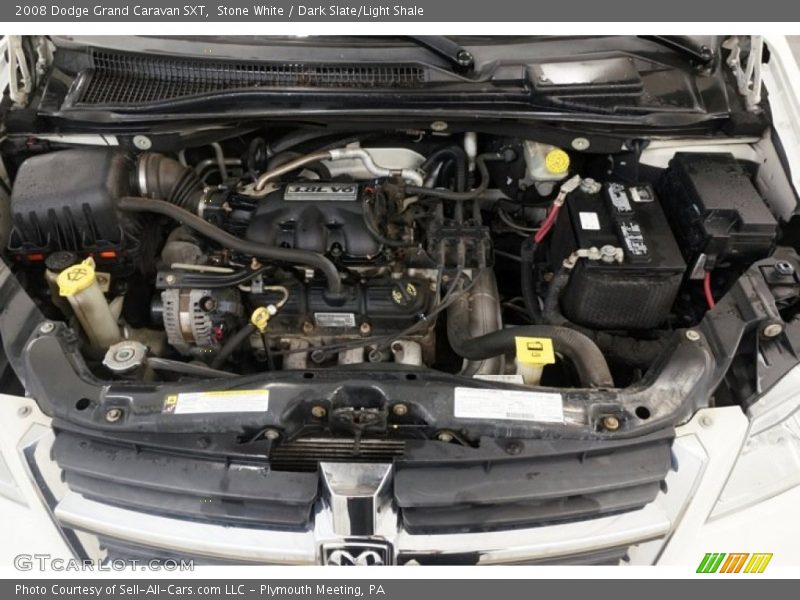 Stone White / Dark Slate/Light Shale 2008 Dodge Grand Caravan SXT
