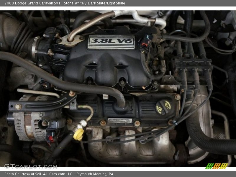 Stone White / Dark Slate/Light Shale 2008 Dodge Grand Caravan SXT