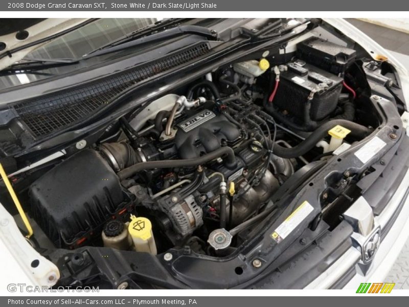 Stone White / Dark Slate/Light Shale 2008 Dodge Grand Caravan SXT