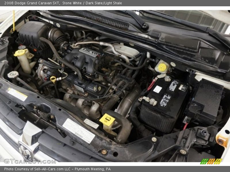 Stone White / Dark Slate/Light Shale 2008 Dodge Grand Caravan SXT