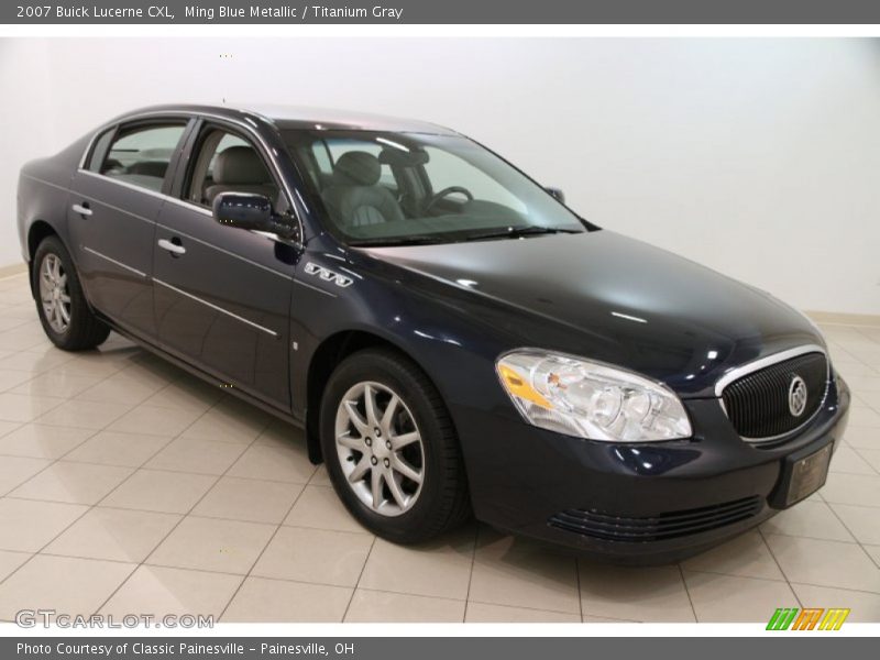 Ming Blue Metallic / Titanium Gray 2007 Buick Lucerne CXL
