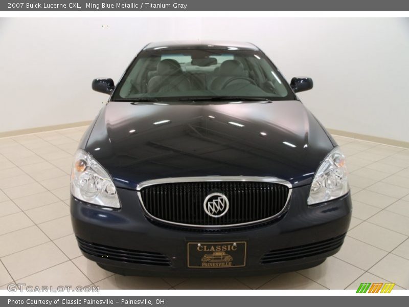Ming Blue Metallic / Titanium Gray 2007 Buick Lucerne CXL
