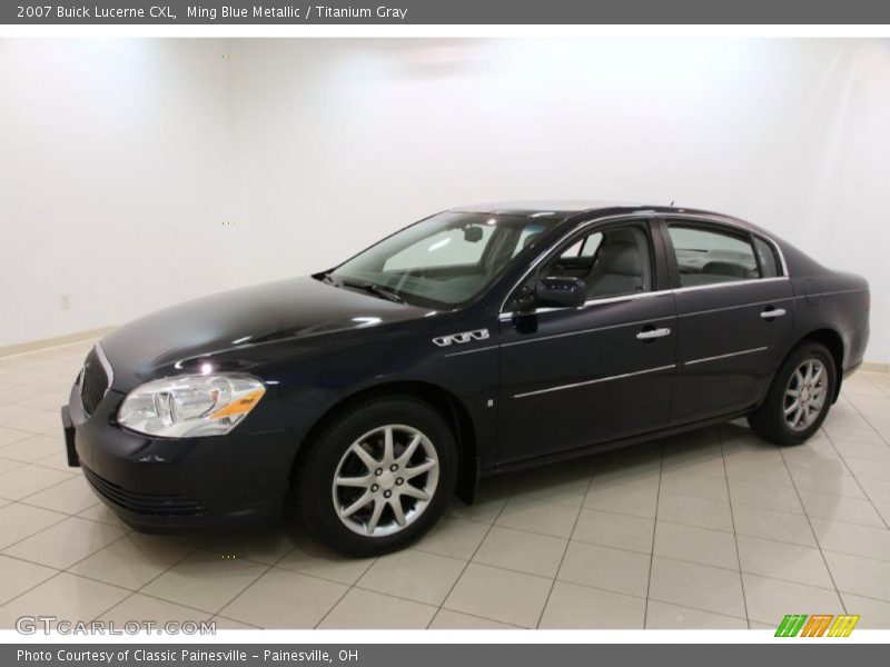 Ming Blue Metallic / Titanium Gray 2007 Buick Lucerne CXL