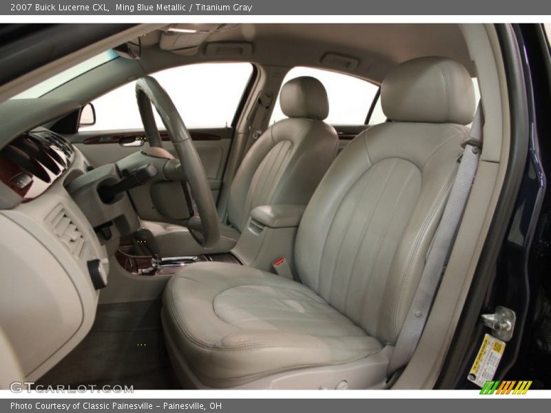 Ming Blue Metallic / Titanium Gray 2007 Buick Lucerne CXL