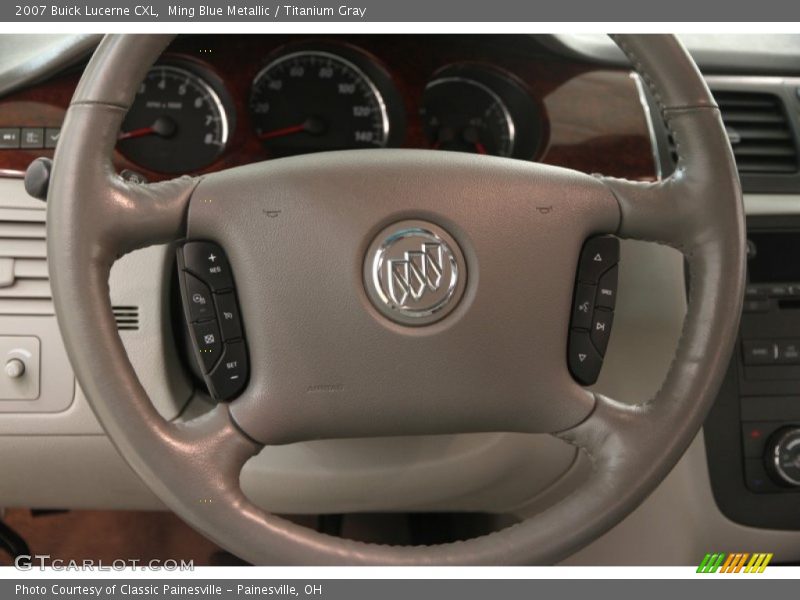 Ming Blue Metallic / Titanium Gray 2007 Buick Lucerne CXL