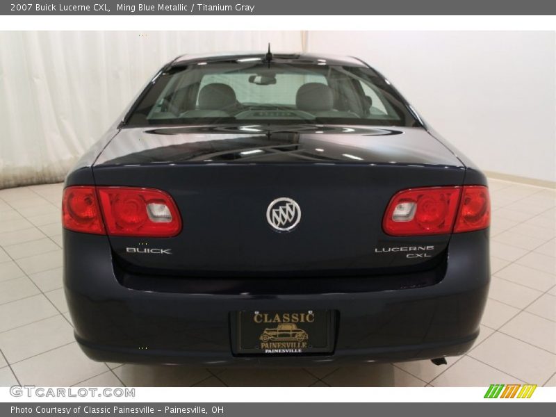Ming Blue Metallic / Titanium Gray 2007 Buick Lucerne CXL