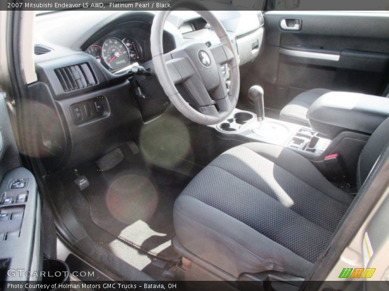 Platinum Pearl / Black 2007 Mitsubishi Endeavor LS AWD