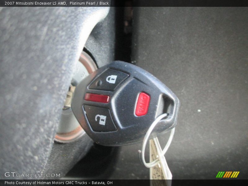 Platinum Pearl / Black 2007 Mitsubishi Endeavor LS AWD