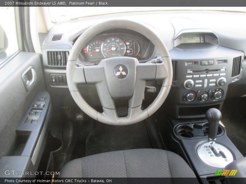 Platinum Pearl / Black 2007 Mitsubishi Endeavor LS AWD