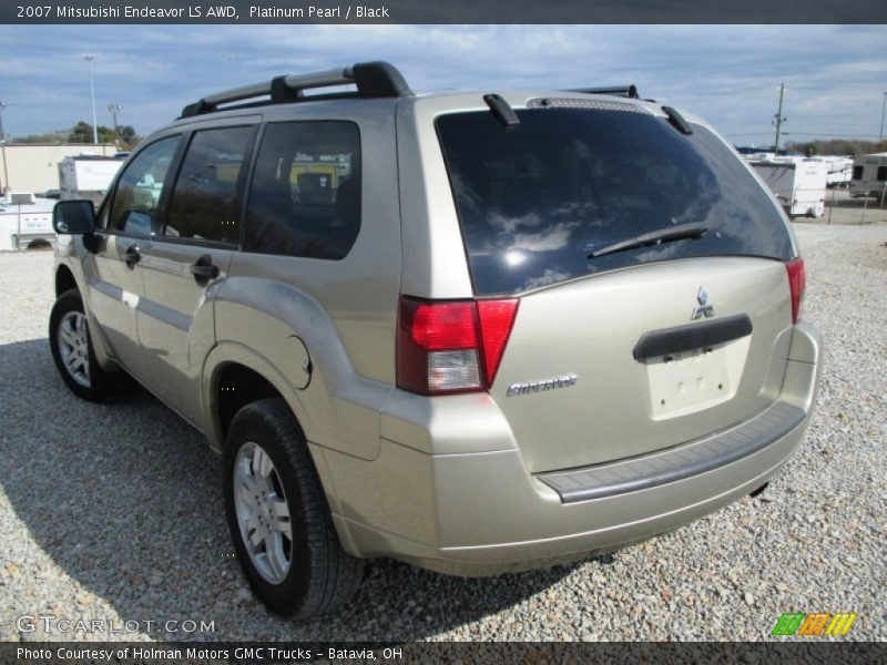 Platinum Pearl / Black 2007 Mitsubishi Endeavor LS AWD