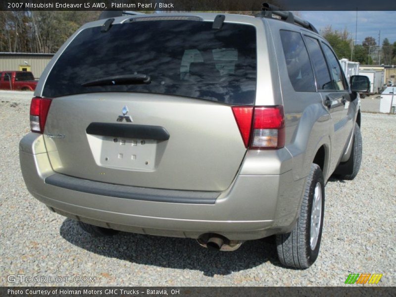 Platinum Pearl / Black 2007 Mitsubishi Endeavor LS AWD