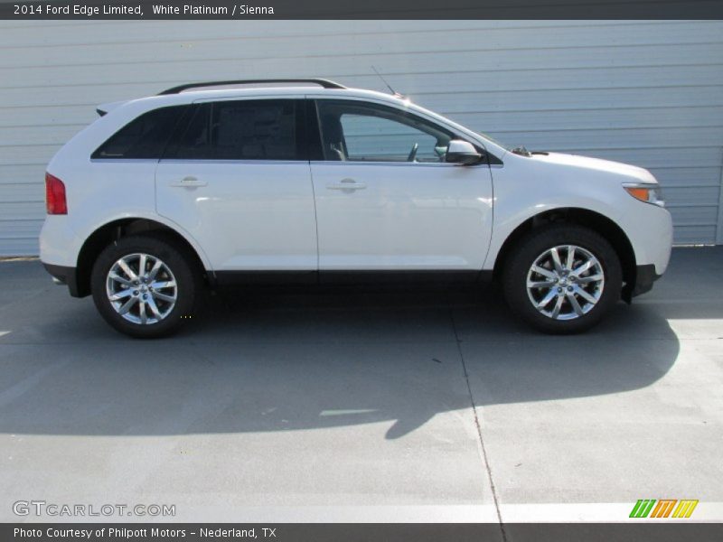White Platinum / Sienna 2014 Ford Edge Limited