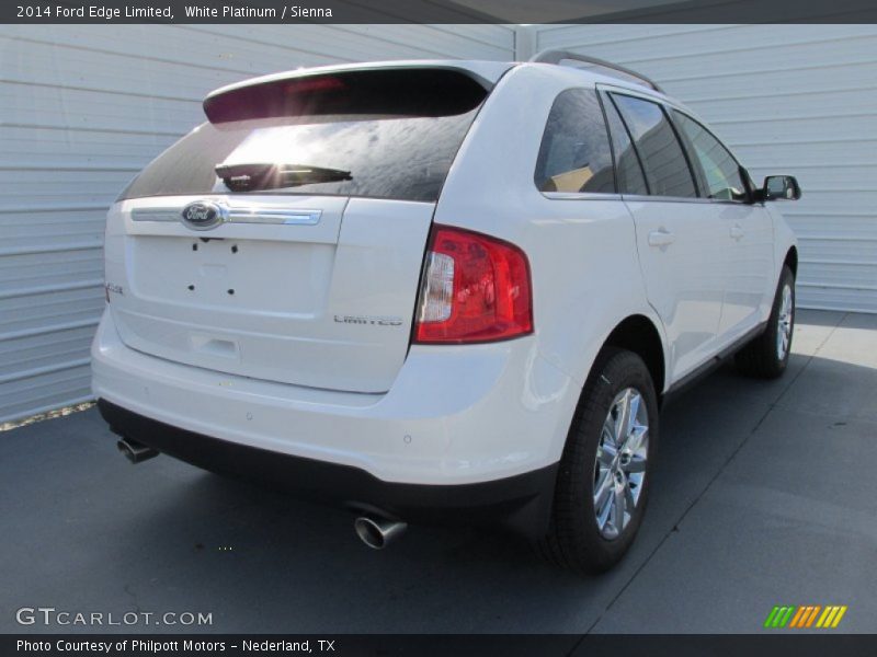 White Platinum / Sienna 2014 Ford Edge Limited