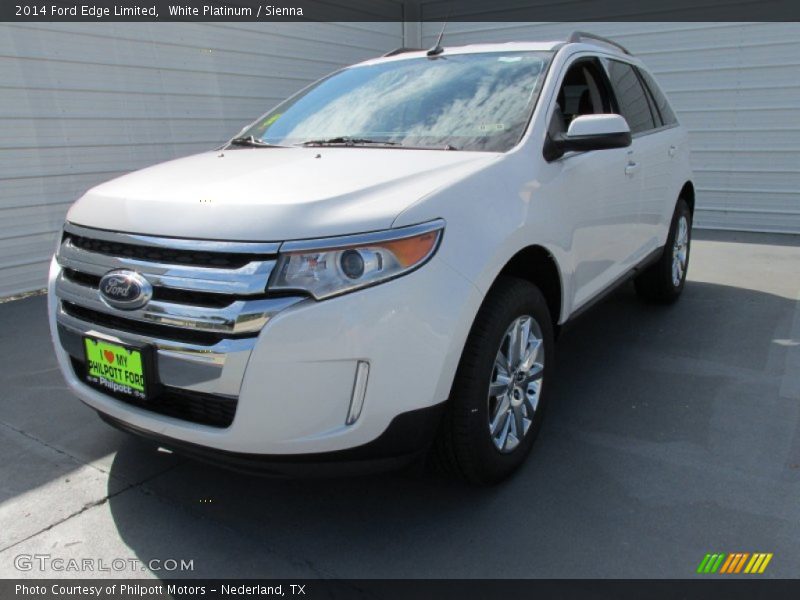 White Platinum / Sienna 2014 Ford Edge Limited