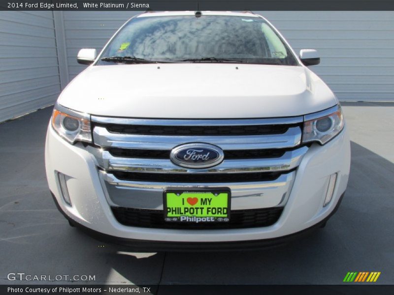 White Platinum / Sienna 2014 Ford Edge Limited