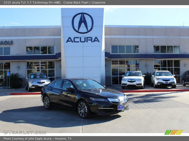 Crystal Black Pearl / Graystone 2015 Acura TLX 3.5 Technology SH-AWD
