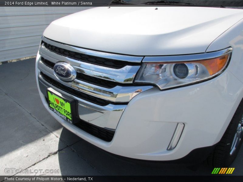 White Platinum / Sienna 2014 Ford Edge Limited