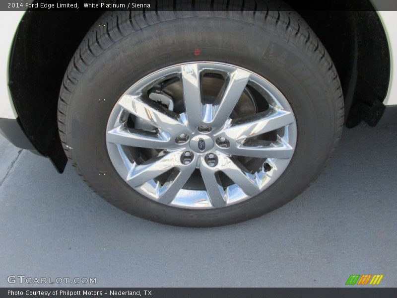 White Platinum / Sienna 2014 Ford Edge Limited