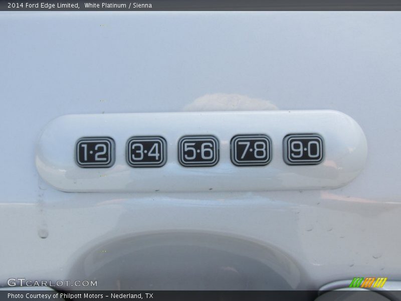 White Platinum / Sienna 2014 Ford Edge Limited